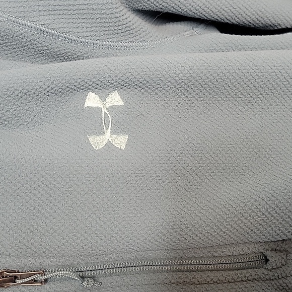 UNDER ARMOUR Blue Brushed Fleece 1/2 Zip Men's Sweatshirt XXL/TG/EG - Picture 3 of 9